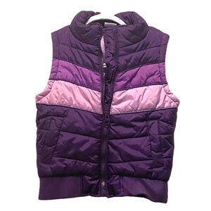 Mini Boots Vintage Inspired Purple Puffer Vest 3T